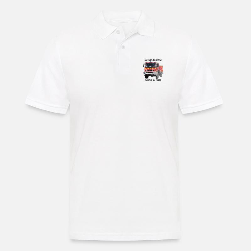 ccf speichern oder untergehen - Männer Poloshirt - Weiß