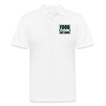 Végétarien végétarien slogan Prvokation - Polo Homme - blanc - Devant - Kai (181cm)