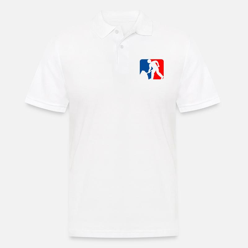 Baustelle Logo - Männer Poloshirt - Weiß