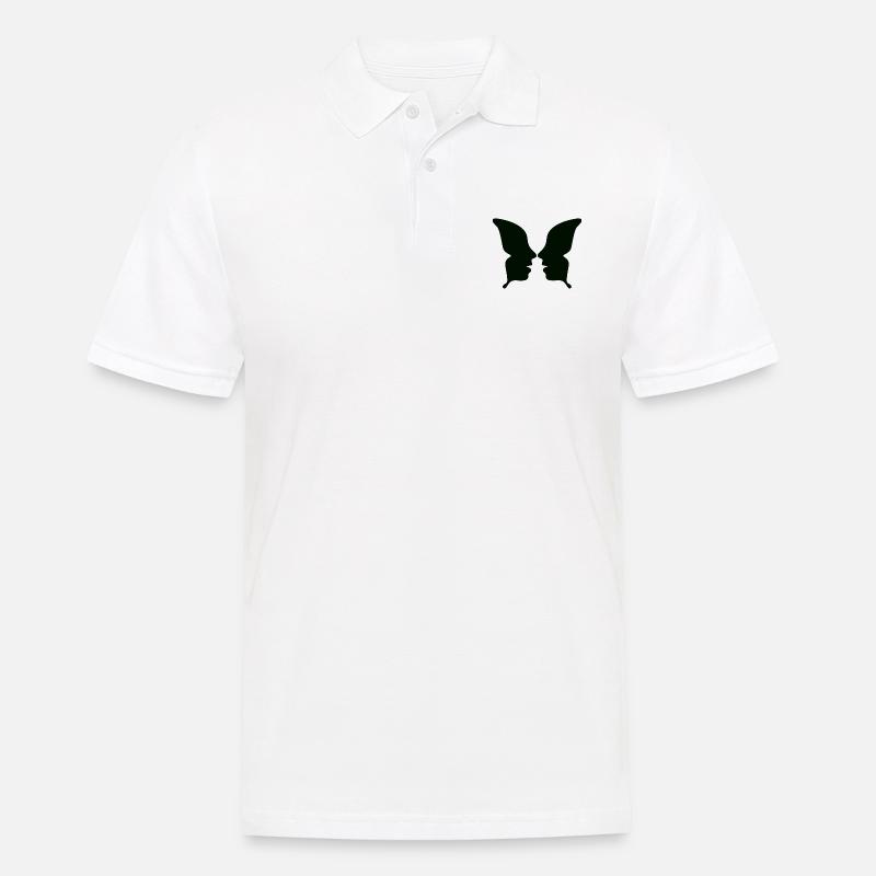 illusion - Männer Poloshirt - Weiß