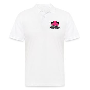 Mallorca Party Crew - Polo Homme - blanc - Devant - Kai (181cm)