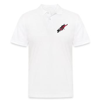 Moto Cross - motocross - Männer Poloshirt - Weiß - Vorne - Kai (181cm)