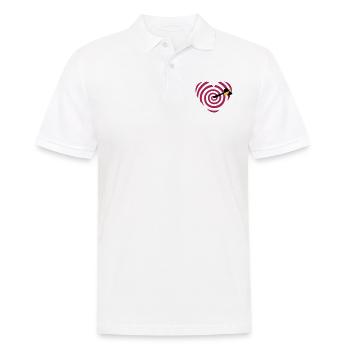 fléchettes de cible cardiaque - Polo Homme - blanc - Devant - Kai (181cm)