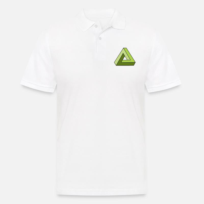 infinity infinity triangle cool gift - Men's Polo Shirt - white