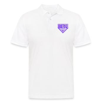 Berlin BLN Hauptstadt Purple - Männer Poloshirt - Weiß - Vorne - Kai (181cm)