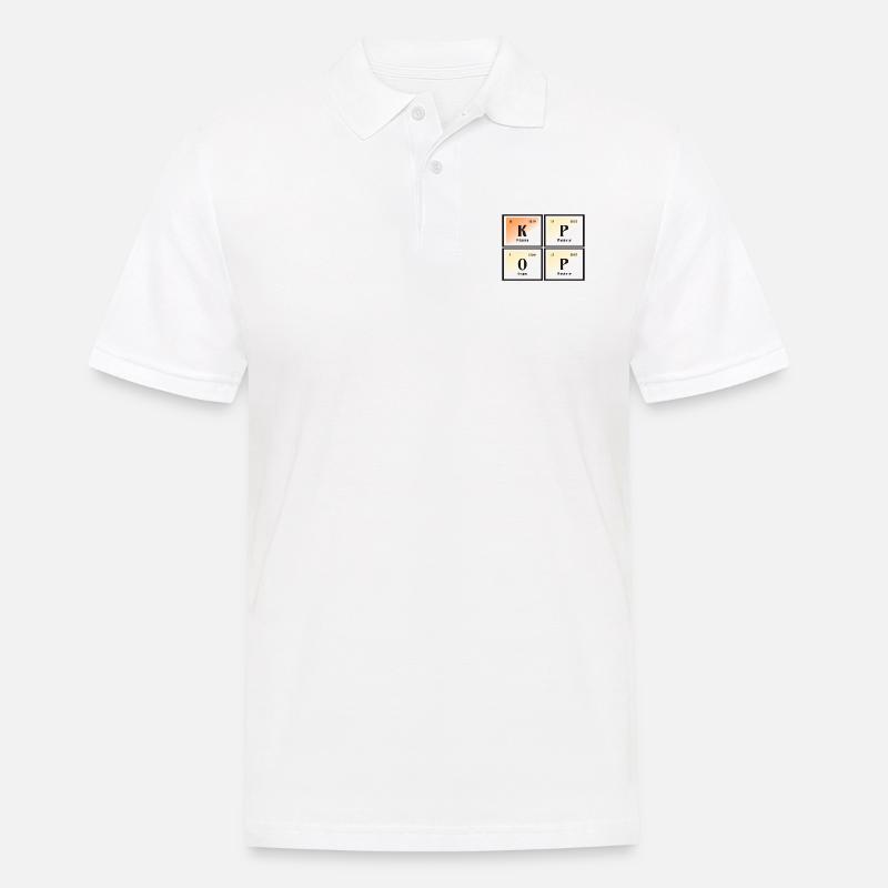 K-Pop | Periodensystem der Elemente - Männer Poloshirt - Weiß
