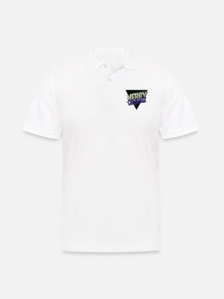 cottondrawstringbag dinosaur tshirt lyrics - Men's Polo Shirt - white