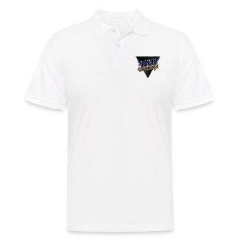 Jokes Sayings Bday Awesome Dino Bike Moon - Men's Polo Shirt - white - Front - Kai (181cm)