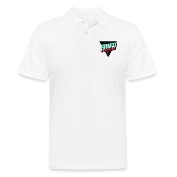 gift idea statement book worm love movies quote - Männer Poloshirt - Weiß - Vorne - Kai (181cm)