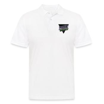 süchtig arabica katze geek streunerkatze - Männer Poloshirt - Weiß - Vorne - Kai (181cm)