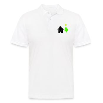 haus baum - Männer Poloshirt - Weiß - Vorne - Kai (181cm)