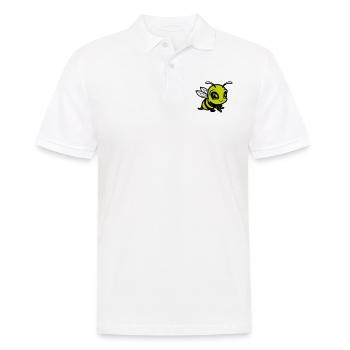 biene hummel comic - Männer Poloshirt - Weiß - Vorne - Kai (181cm)