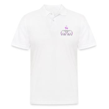 Eisbären verliebt - Männer Poloshirt - Weiß - Vorne - Kai (181cm)