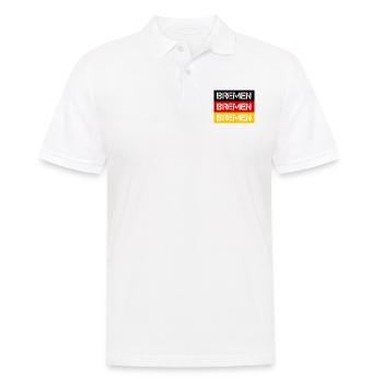 STADT BREMEN, DEUTSCHLAND - Männer Poloshirt - Weiß - Vorne - Kai (181cm)