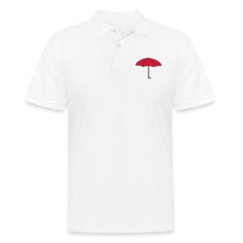 Red Umbrella Design - Men's Polo Shirt - white - Front - Kai (181cm)
