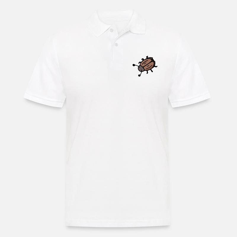 Glückskäfer Insekt Maikäfer Junikäfer - Männer Poloshirt - Weiß