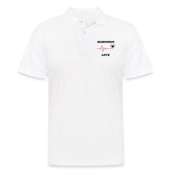 Diagnose Liebe - Männer Poloshirt - Weiß - Vorne - Kai (181cm)