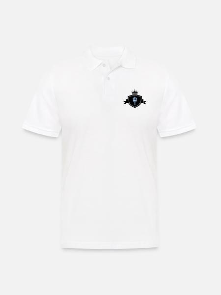 Trident Coat of Arms - Men's Polo Shirt - white