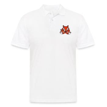 3 Renards Amis Famille Trois Enfants Équipe Mignon - Polo Homme - blanc - Devant - Kai (181cm)