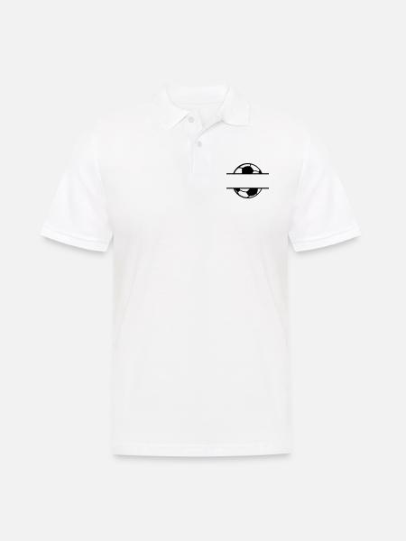 Fußball Soccer - Männer Poloshirt - Weiß