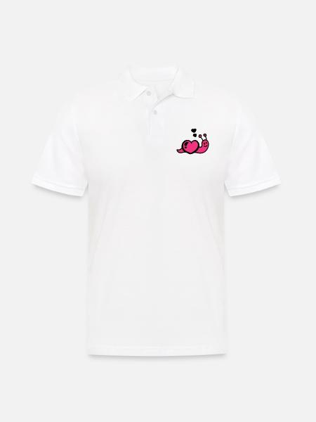 Heart worm - Men's Polo Shirt - white