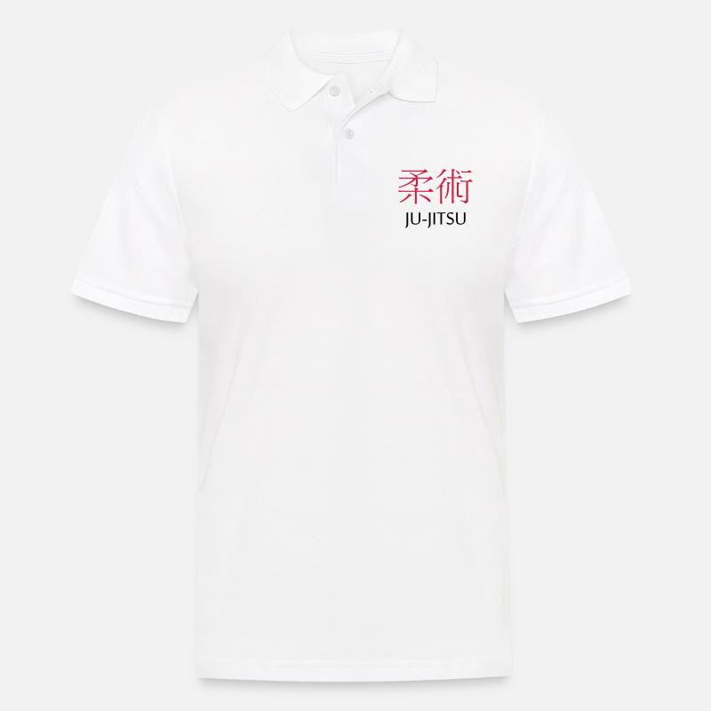 Jiu Jitsu - Männer Poloshirt - Weiß