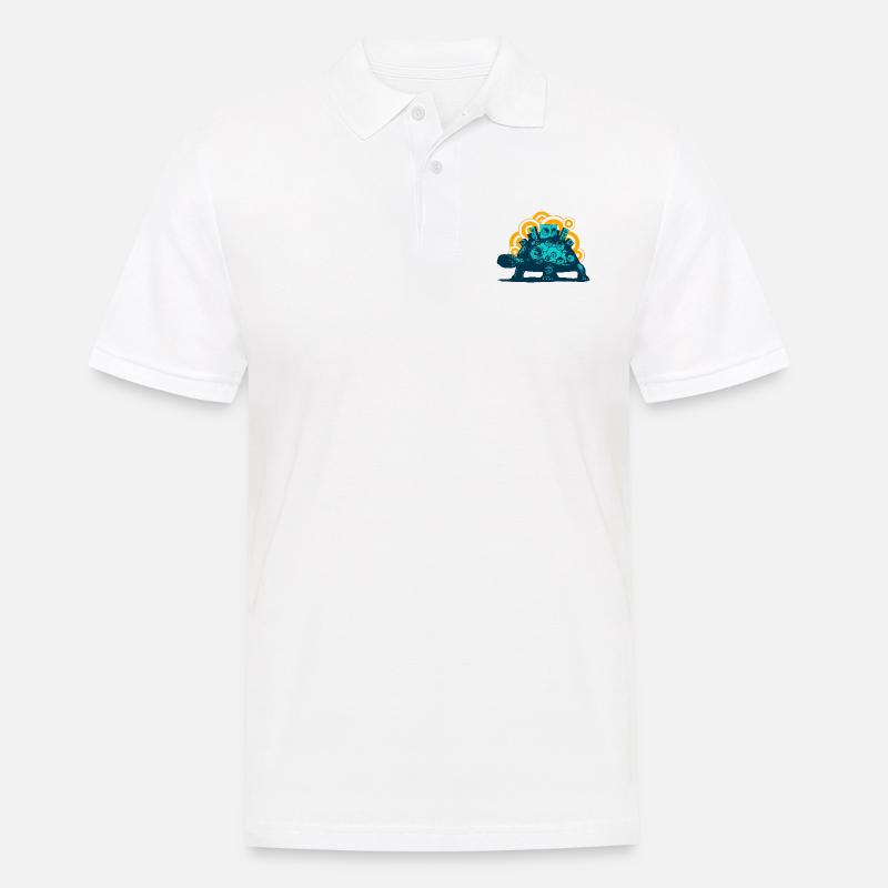 Mobile Sound System (o. text) - Männer Poloshirt - Weiß