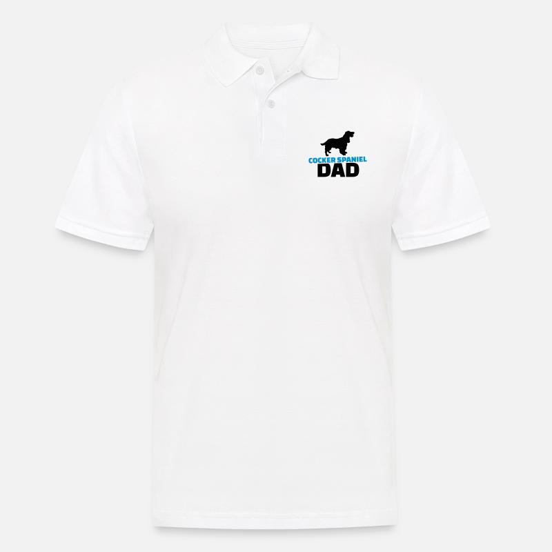 Cocker Spaniel Dad - Men's Polo Shirt - white