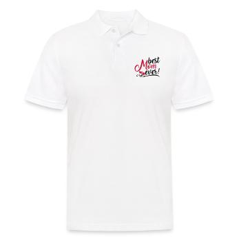 Best Mom ever! - Männer Poloshirt - Weiß - Vorne - Kai (181cm)