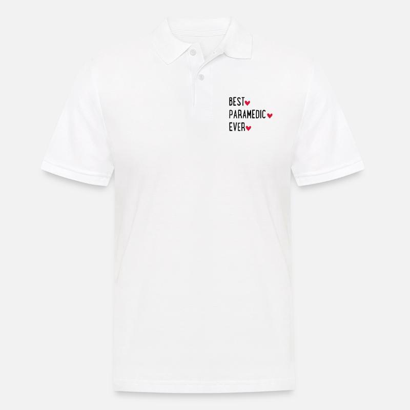 paramedic - Männer Poloshirt - Weiß