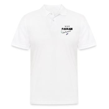 meilleur parrain de l'univers cadeau parrain - Polo Homme - blanc - Devant - Kai (181cm)