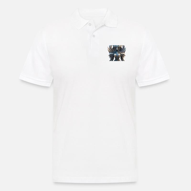 Eiserne Jungfrau - Männer Poloshirt - Weiß