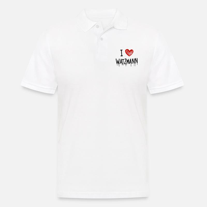 Watzmann - Berge Leidenschaft Liebe - Männer Poloshirt - Weiß
