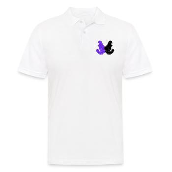 gorilla - Men's Polo Shirt - white - Front - Kai (181cm)