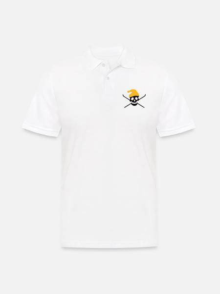 Ski - Männer Poloshirt - Weiß