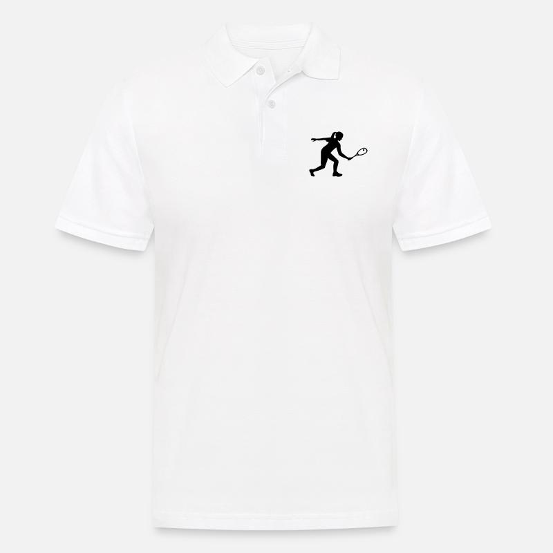 Squash - Männer Poloshirt - Weiß
