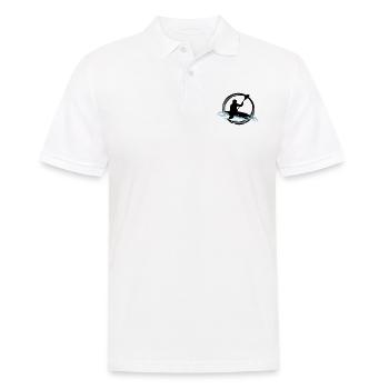 whitewater kayaking - Men's Polo Shirt - white - Front - Kai (181cm)
