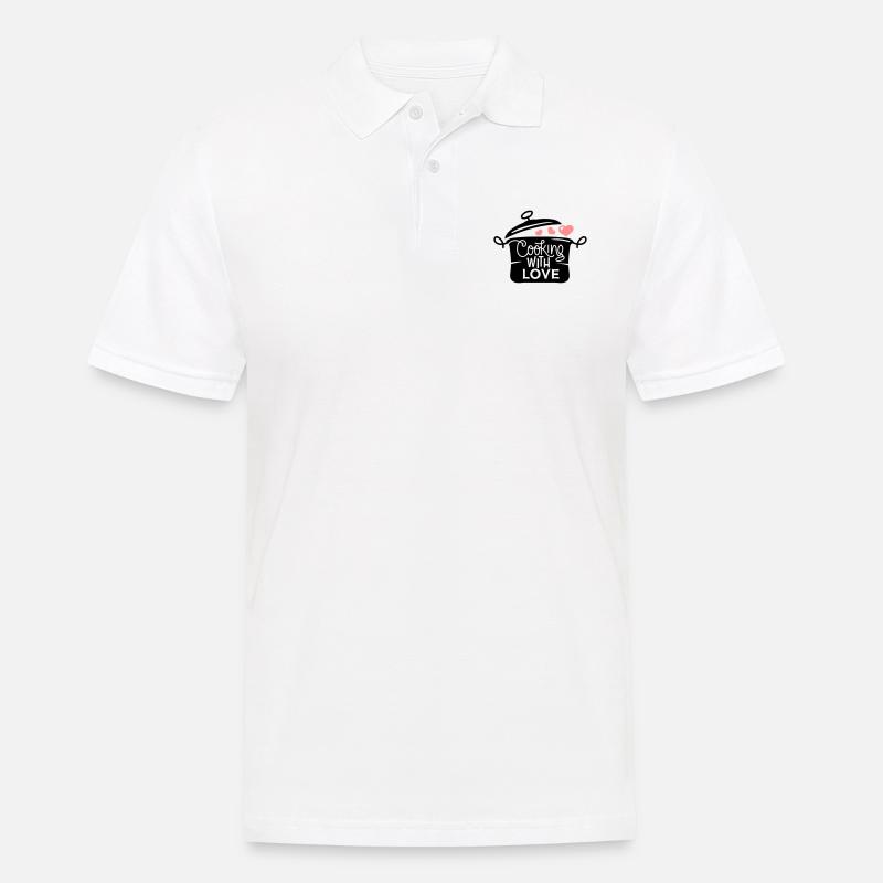 Küche Kochen - Männer Poloshirt - Weiß