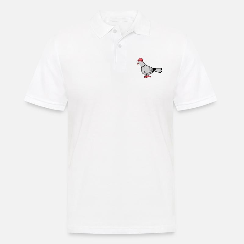 Taube - Männer Poloshirt - Weiß