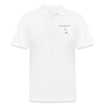 sind Sie betrunken? - Männer Poloshirt - Weiß - Vorne - Kai (181cm)