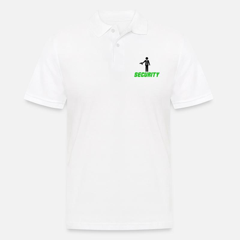 Conception de la sécurité - Polo Homme - blanc