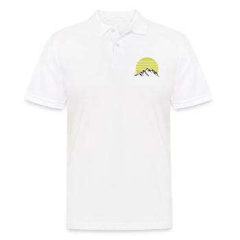 Montagnes Montagnes Montagnes 1 - Polo Homme - blanc - Devant - Kai (181cm)