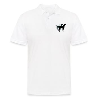 3 chiens silhouette équipe dangereuse équipage amis - Polo Homme - blanc - Devant - Kai (181cm)