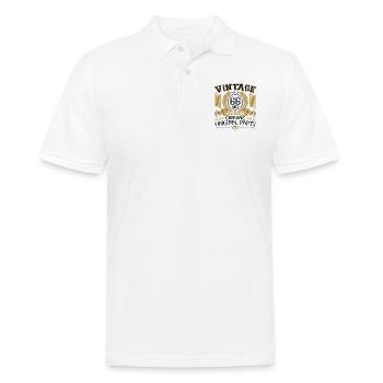 Vintage 66 years - birthday gift 66 years !!! - Men's Polo Shirt - white - Front - Kai (181cm)