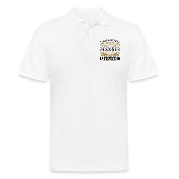 Designer | le Meilleur cadeau Designer - Polo Homme - blanc - Devant - Kai (181cm)