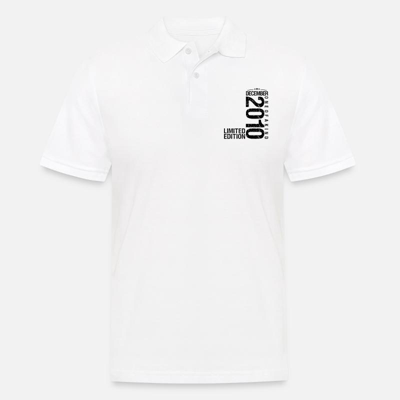 Geburtstag Dezember 2010 Dezember geboren im Dezember - Männer Poloshirt - Weiß