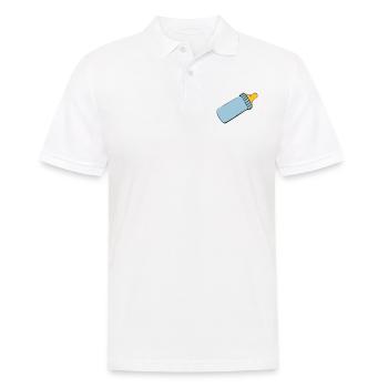 Babyflasche - Männer Poloshirt - Weiß - Vorne - Kai (181cm)