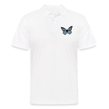 butterfly - Men's Polo Shirt - white - Front - Kai (181cm)
