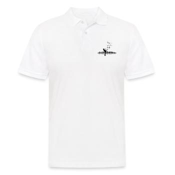 Musik - Musiker Jazz - Männer Poloshirt - Weiß - Vorne - Kai (181cm)