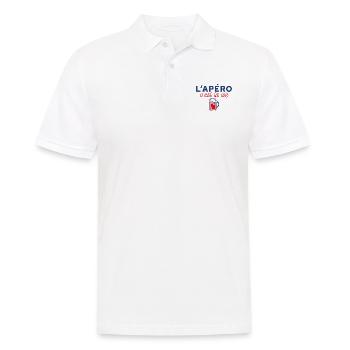 L'apéro c'est la vie - Polo Homme - blanc - Devant - Kai (181cm)